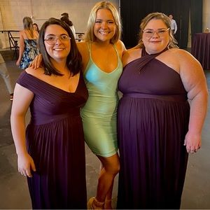 Baby blue/Aqua mini dress